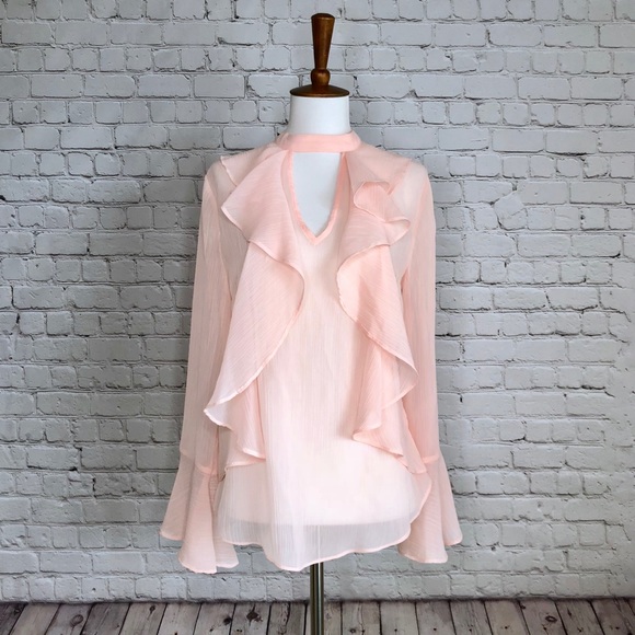 Belle + Sky Tops - NWT Belle + Sky Ruffle Long Sleeve Top